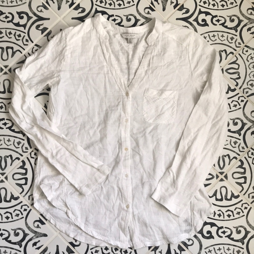 Lucky brand button up blouse